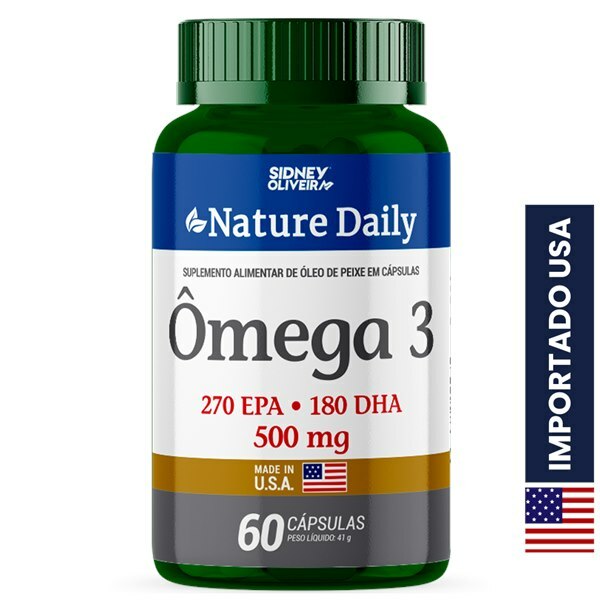 Ômega 3 500mg Nature Daily USA — 60 Cápsulas