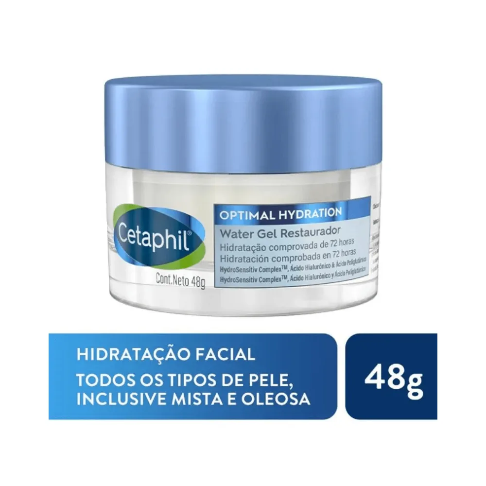 Hidratante Facial Cetaphil Optimal Hydration Water Gel Restaurador 48g